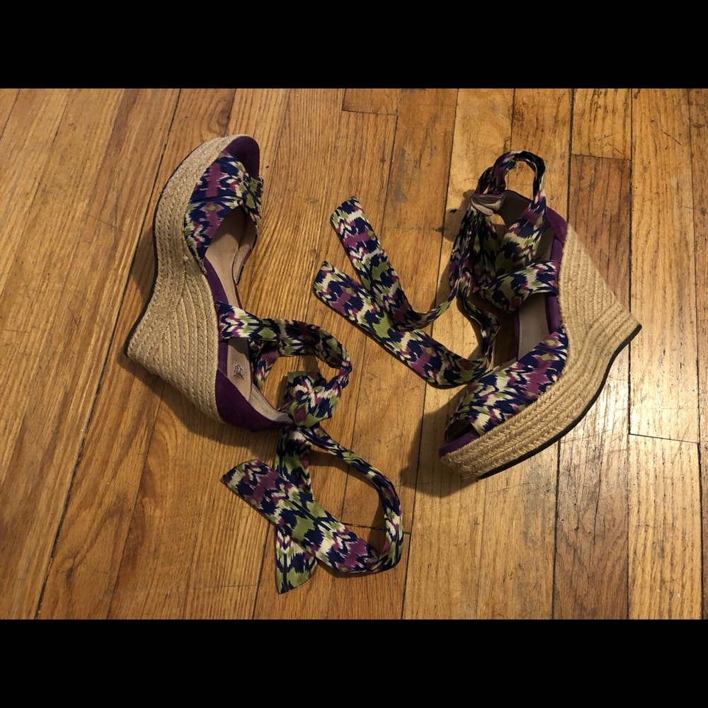 UGG Espadrille Sandals Purple Green EU 38 US 7 - Picture 9 of 11